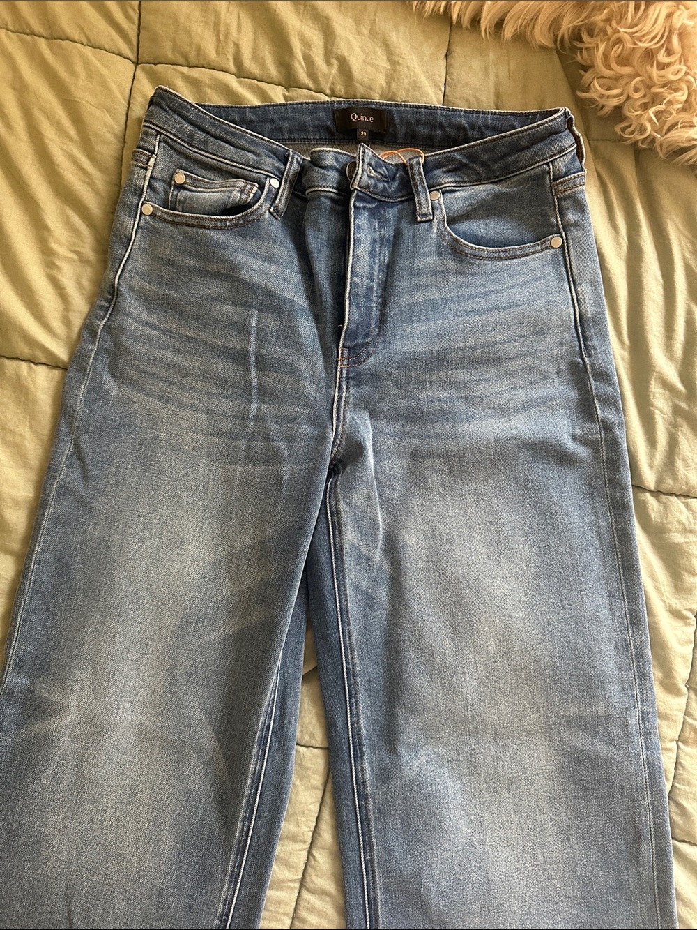 NWT Quince wide leg jeans